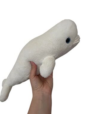 Seaworld baby beluga plush stuffed animal whale
